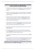 Ambulatory 400 Test Questions &vert; 180 Questions with 100&percnt; Correct Answers &vert; Verified &vert; 30 Pages