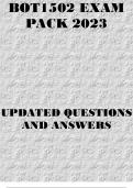 BOT1502 EXAM PACK 2023
