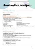 Academisch schrijven Samenvatting