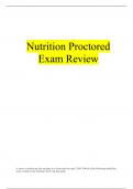Nutrition Proctored Exam Review