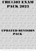 CHE1502 EXAM PACK 2023