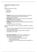 Cambridge IGCSE and O level Business Studies Notes/ Summary Ch#2