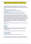2023 AHIMA RHIA EXAM PREPARATION QUESTIONS WITH CORRECT ANSWERS & RATIONALES &vert;LATEST REAL EXAM