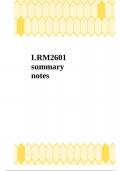 LRM2601 summary notes