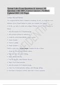 Testout Labs Exam Questions & Answers &vert; 85 Questions with 100&percnt; Correct Answers &vert; Verified &vert; Updated 2023 &vert; 121 Pages