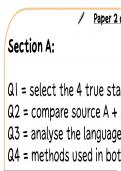 AQA GCSE English Language Paper 2 question structure