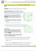 Gizmo Scatter plot Answer Key./Trends in Scatter Plots	Answer Key