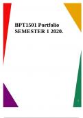 BPT1501 Portfolio SEMESTER 1 2020.