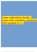 Cwea collections Grade 1 exam with complete solutions 2023 graded A+++.