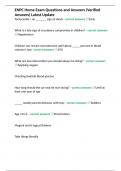ENPC Home Exam Questions and Answers &lpar;Verified Answers&rpar; Latest Update
