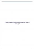 CPHQ &lpar;Certified Professional in Healthcare Quality&rpar; Exam Prep&period;