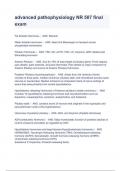 Advanced pathophysiology NR 507 final exam