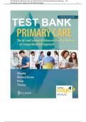 TEST BANK FOR PRIMARY CARE ART AND SCIENCE OF ADVANCED PRACTICE NURSING AN INTERPROFESSIONAL APPROACH 5TH EDITION BY LYNNE M. DUNPHY ISBN-13: 978-0803667181