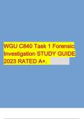 WGU C840 Task 1 Forensic Investigation STUDY GUIDE 2023 RATED A+.