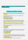  PROPHECY GENERAL ICU RN A V1 EXAM WITH QUESTION AND ANSWER GRADED A+