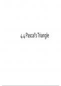 Summary - Pascal's Triangle-  MDM4U1
