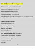 NUR 2474 Rasmussen Pharmacology Exam 1 2023 Study Guide