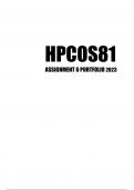 HPCOS81 Assignment 6 Portfolio 2023