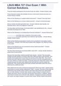 LSUS MBA 727 Choi Exam 1 With Correct Solutions&period;