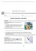 Student Exploration: Sled Wars Gizmo with complete solution