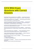 C214 WGU Exam Questions with Correct Answers