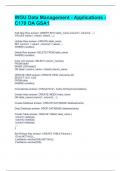 WGU Data Management - Applications - C170 OA GSA1
