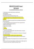 HESI EXIT EXAM 2022 Version 1 Test Bank&comma; Questions And Verified Answers 