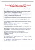 Combating Trafficking in Persons &lpar;CTIP&rpar; General Awareness 2023 Complete Guide