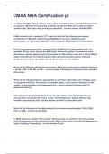 CMAA NHA Certification pt&vert;2023 LATEST UPDATE&vert;GUARANTEED SUCCESS