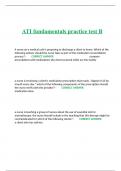 ATI fundamentals practice test B