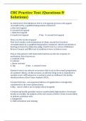 CHC Practice Test &lpar;Questions & Solutions&rpar;