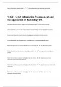WGU - C468 Information Management 68 Questions With Answers