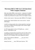 Moorman FHCE 3100 Test 3| 242 Questions| With Complete Solutions