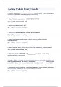 Notary Public Study Guide&vert;2023 LATEST UPDATE&vert;GUARANTEED SUCCESS