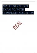 2023 HESI RN EXIT EXAM V2 WITH COMPLETE SOLUTION&period;