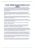 FLCE - Middle Grades English 5- to 9 &lpar;2023&rpar;