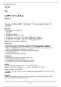 AQA  AS COMPUTER SCIENCE Paper 1 FOR MAY 2023
