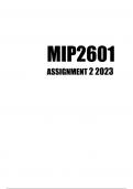 MIP2601 Assignment 2 2023
