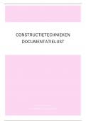 Constructietechnieken - Documentatielijst