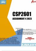 CSP2601 ASSIGNMENT 4 2023 (861290)