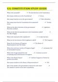 U&period;S&period; CONSTITUTION STUDY GUIDE
