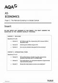 AQA AS ECONOMICS PAPER 2 The national Economy in Global Context  2023 INSERT