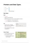 C&plus;&plus; Pointers and data types