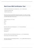 Red Cross WSI Certification Questions With 100&percnt; Verified Answers