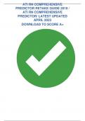 ATI RN COMPREHENSIVE PREDICTOR RETAKE GUIDE 2019 