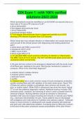 CEN Exam 1 -with 100&percnt; verified solutions-2023-2024