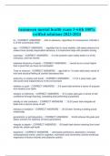 rasmussen mental health exam 1-with 100&percnt; verified solutions-2023-2024