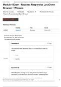 BIO 171 M4: Module 4 Exam - Requires Respondus LockDown Browser + Webcam