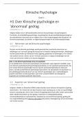 Samenvatting KP UU &lpar;Klinische Psychologie&rpar;