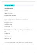 NATCO Quiz 1 &vert; 100 Questions with 100&percnt; Correct Answers &vert; Verified &vert; 28 Pages